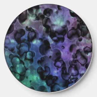 Purple Blue N Teal Abstract Bubbles Wireless Charger