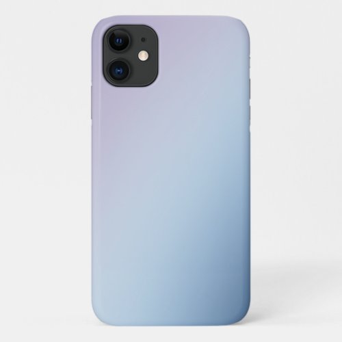 Purple Blue Ombre Gradient Blur Abstract Design iPhone 11 Case