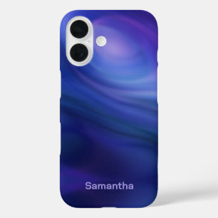 Purple Blue Ombre Gradient iPhone 16 Case