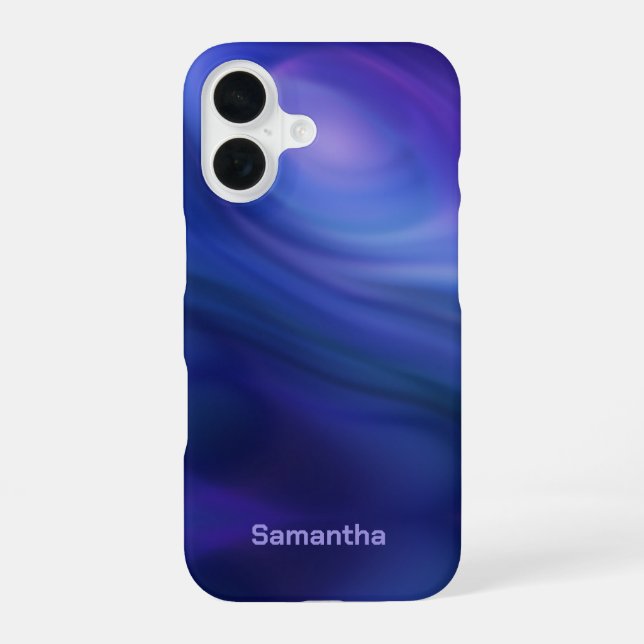  Purple Blue Ombre Gradient  Iphone Case (Back)
