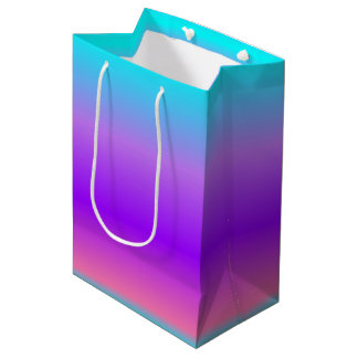 Purple Blue Ombre Medium Gift Bag