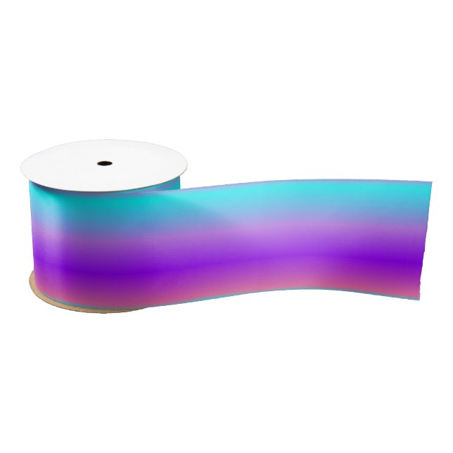 Purple Blue Ombre  Satin Ribbon (Spool)
