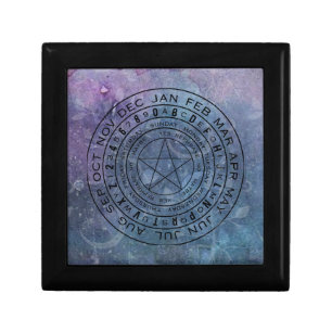 Purple Blue Pendulum Wooden Box