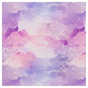 Purple, Blue & Pink Abstract Fabric