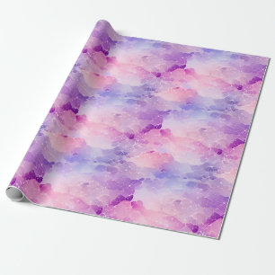 Purple, Blue & Pink Abstract Wrapping Paper