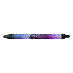 Purple, Blue, & Pink Dragon Scale Fantasy Pen