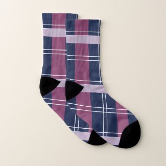 Purple Blue Plaid Tartan Pattern