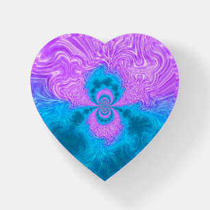 Purple Blue Polar Swirl Paperweight