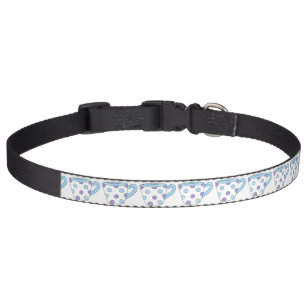 Purple Blue Polka Dot Teacup Tea Cup Party Print Pet Collar