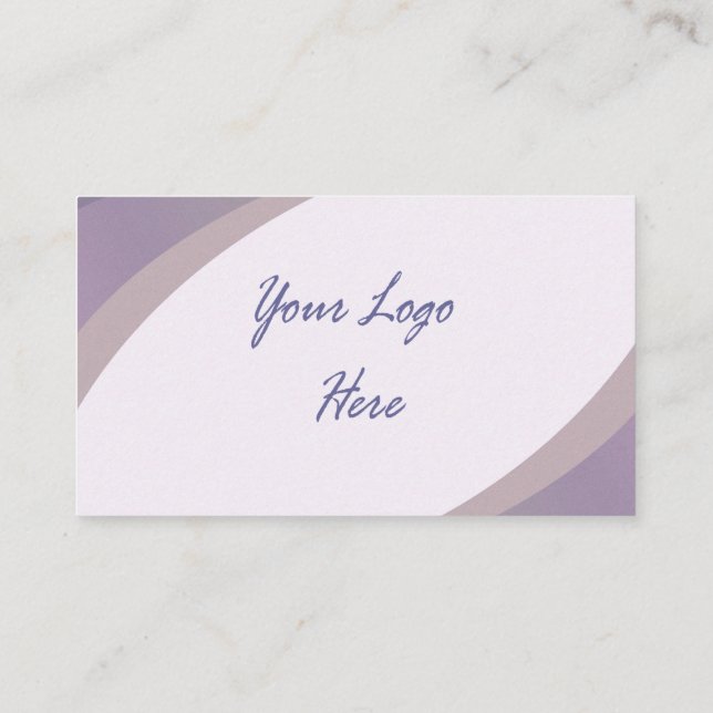 Purple & Blue Professional  Business Card (Back)