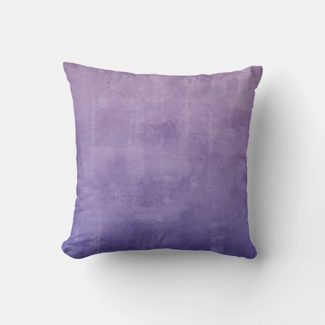 Purple Blue rustic ombre Throw Pillow (Front)