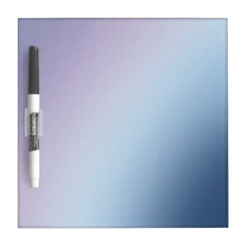 Purple Blue Shadow Gradient Blur Abstract Design Dry Erase Board