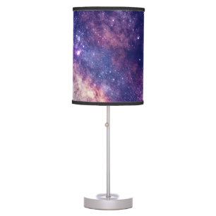 Purple Blue Sky Galaxy Starry Night Stars Modern Table Lamp