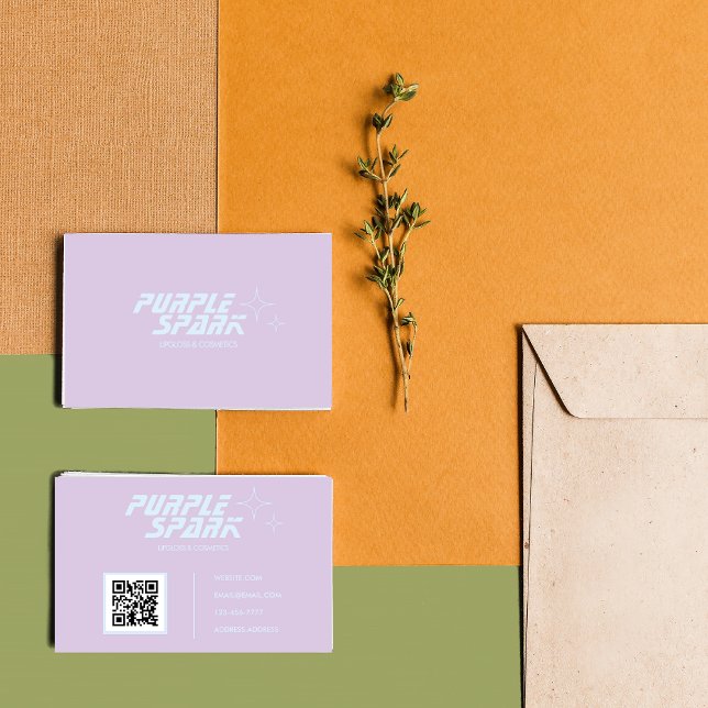 Purple Blue Small Business Business Card (Creator Uploaded)