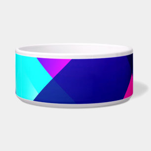 Purple, Blue & Teal Geometric, DIY Image Bowl