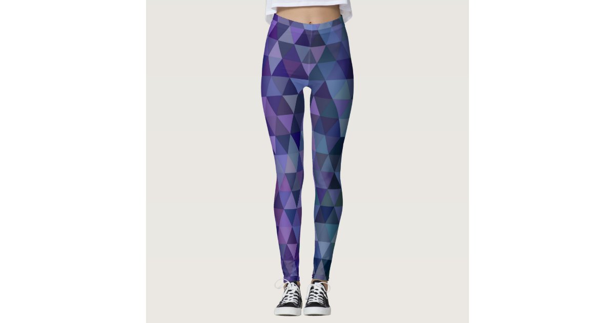 Blue and Purple Galaxy Neon Yoga Leggings