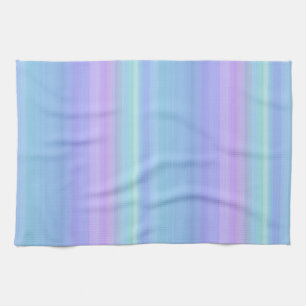 Purple Blue Turquoise Green Pastel Kitchen Towel