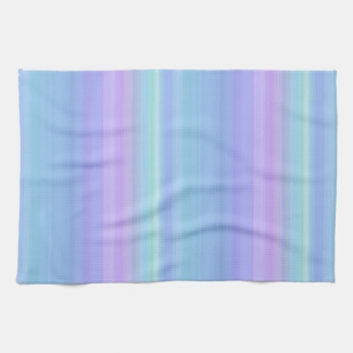 Purple Blue Turquoise Green Pastel Kitchen Towel