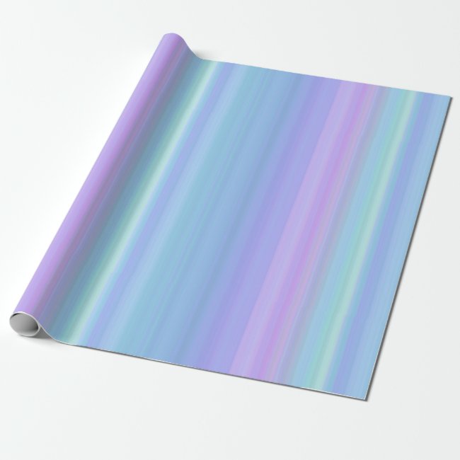 Purple Blue Turquoise Green Pastel Wrapping Paper