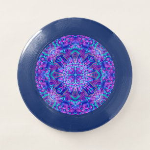 Purple & Blue Vintage Fractal Kaleidoscope Wham-O Frisbee