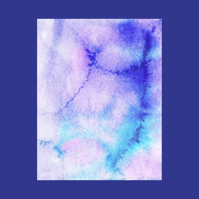 Purple & Blue Watercolor Abstract Scrapbook Paper (Creator Uploaded)