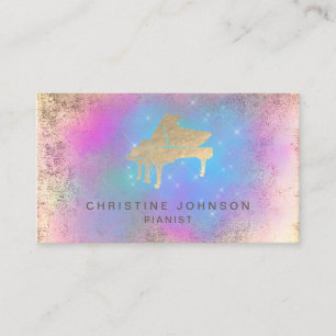 purple blue watercolor cloud business card