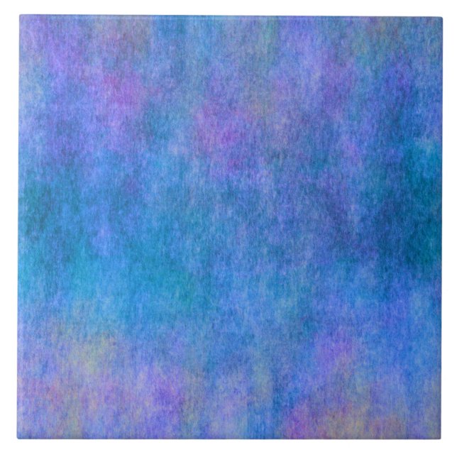 Purple Blue Watercolor Texture Background Tile (Front)