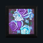 Purple & Blue Wedding Roses Gift Box<br><div class="desc">Purple & Blue Wedding Roses

Personalize this design with your own custom text or redesign completely from scratch by replacing our image with your own!</div>