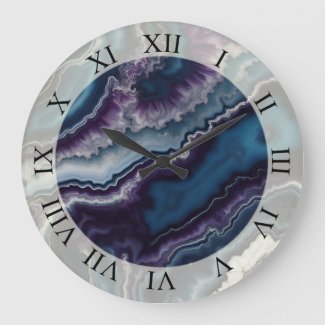 Purple Blue White Agate Marble design 
