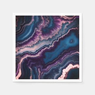 Purple Blue White Agate Marble design 