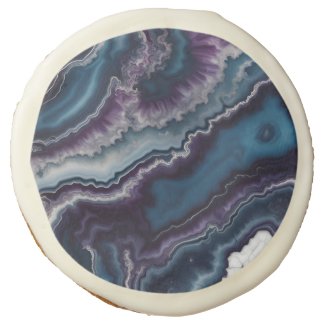 Purple Blue White Agate Marble design 