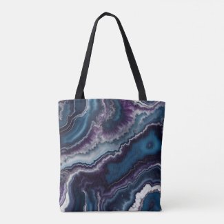 Purple Blue White Agate Marble design 