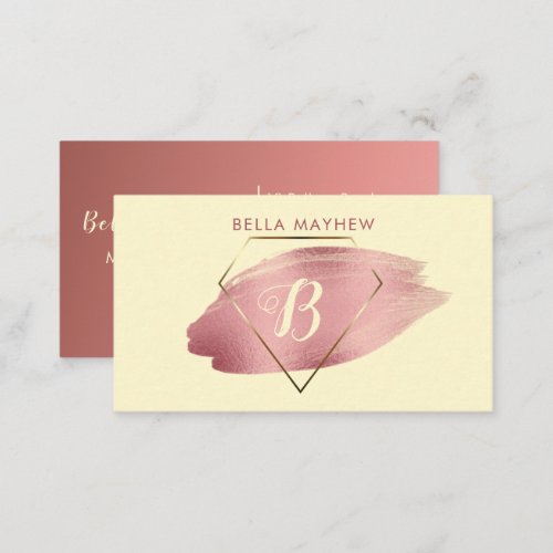 Purple Blush Chic Business Card