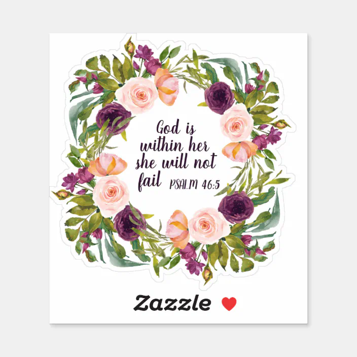 BIBLE AND PURPLE FLOWERS RETURN ADDRESS LABELS GLOSSY OR MATTE 