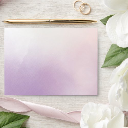 Purple Blush Pink Mist Envelope