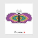 Purple Bohemian Butterfly Sticker