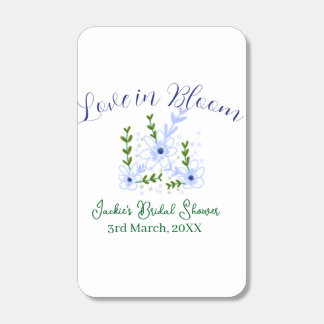 Purple boho love in Bloom bridal shower name retro Matchboxes
