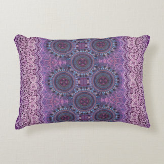 Purple Boho Style Accent Pillow
