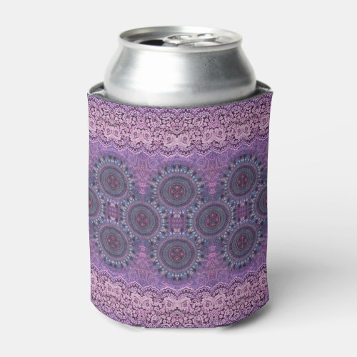 Purple Boho Style Can Cooler