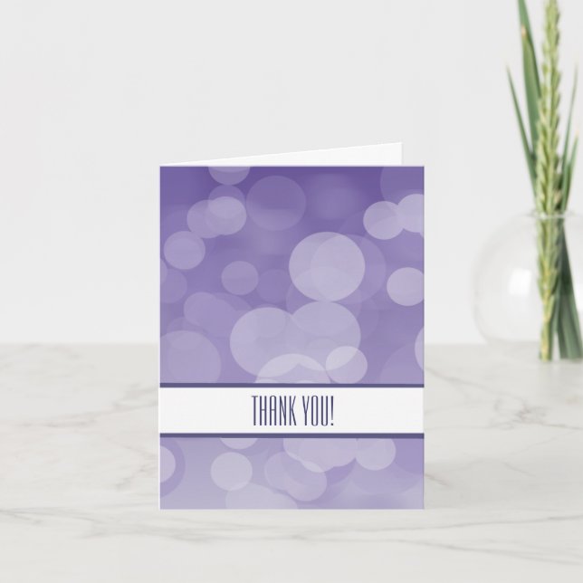 Purple Bokeh Thank You (Front)