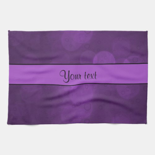 Purple Bokeh Towel