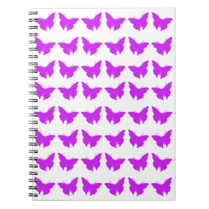 Purple Bold Butterflies Notebook