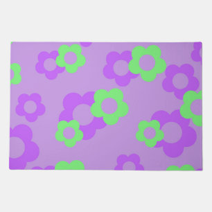 Purple Bold Y2K Wildflower Vibrant Spring Doormat