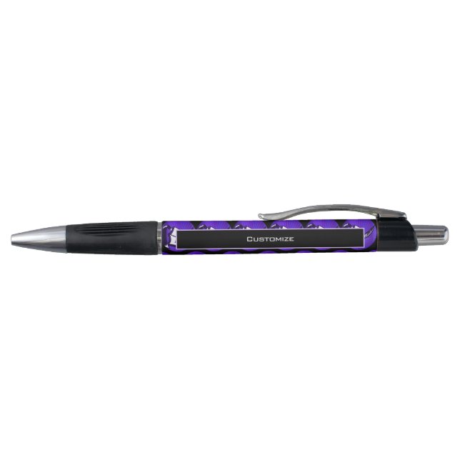Purple Book And Quill Promotional Pen (Top)