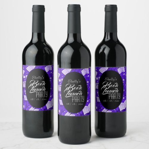 Purple Book Launch Party Wine Label