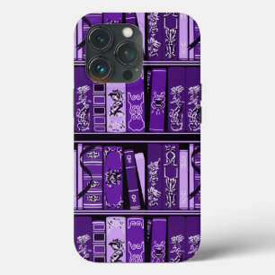 Purple Book Shelves Vintage Books iPhone 13 Pro Case