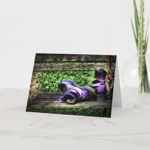 Purple Boots Card