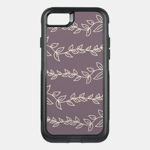 Purple Botanical Design Otterbox Phone Case
