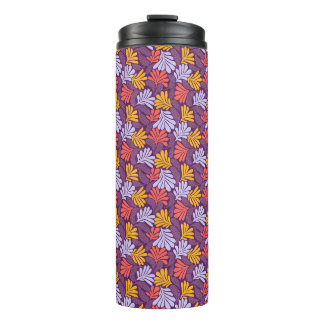 Purple Botanical Thermal Travel Mug