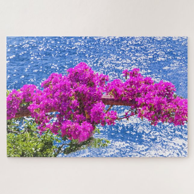 Purple Bougainvillea In Positano, italy Jigsaw Puzzle (Horizontal)